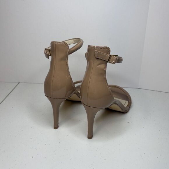 Kenneth Cole New York Milania Leather Strappy Ankle High Heel Womens Open Toe - Picture 4 of 10